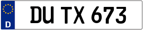 Truck License Plate